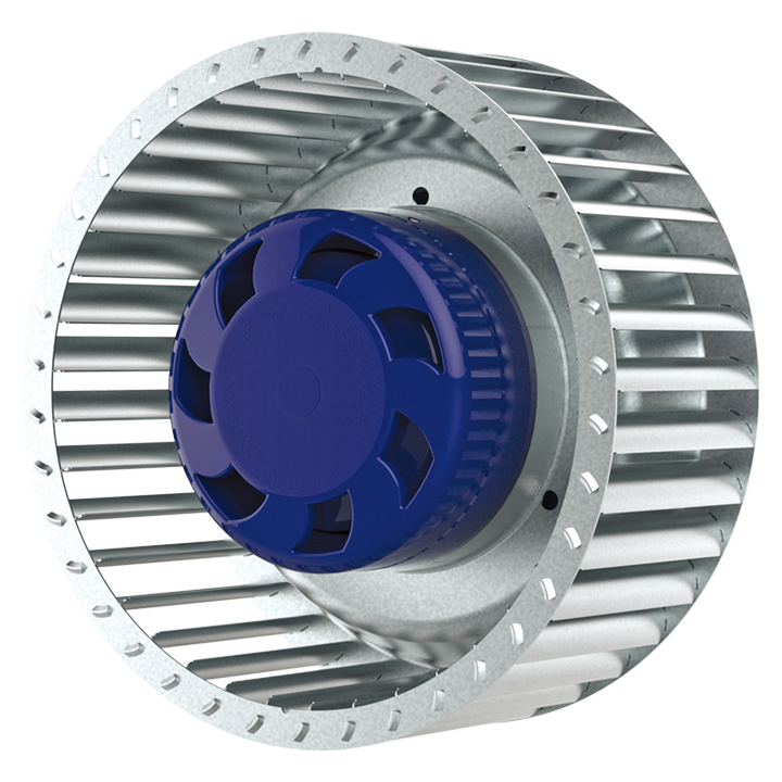 Serie BL F EC - Radialventilator med forudkrummet ventilatorhjul af galvaniseret stål

