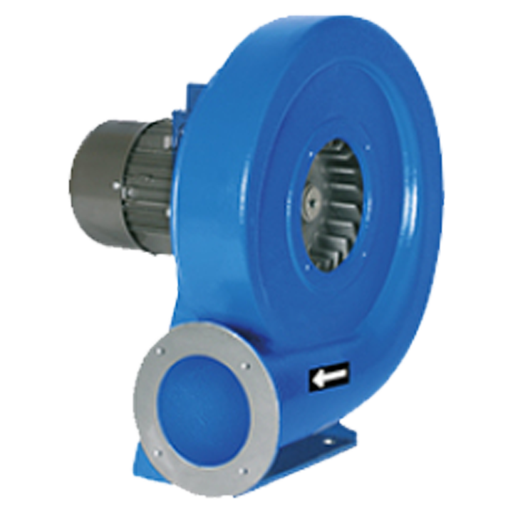 Serie MAX (ATEX) - Mellemtryksventilator med ventilatorhus og ventilatorhjul udført i aluminium. Polyester pulverlakeret ventilatorhus
