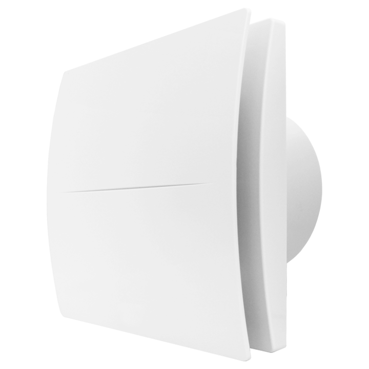 Serie QD - Badeværelsesventilator for udsugning fra badeværelser, toiletter og små rum gennem et kort rør til det fri Kan monteres på væg, loft og vindue. Kan leveres med indbygget timer og hygrostat

